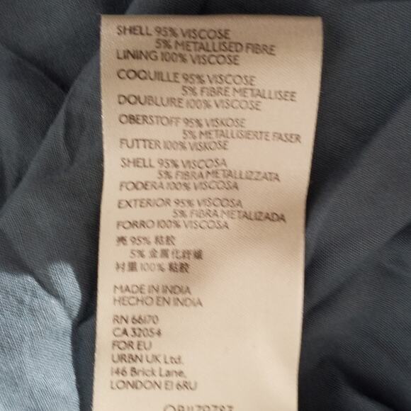 Anthropologie Natalie Flounced Womens Dress Size Small Sleeveless Metallic Tunic - Picture 4 of 6